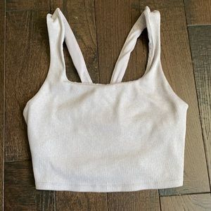 Alo rib chic bra crop